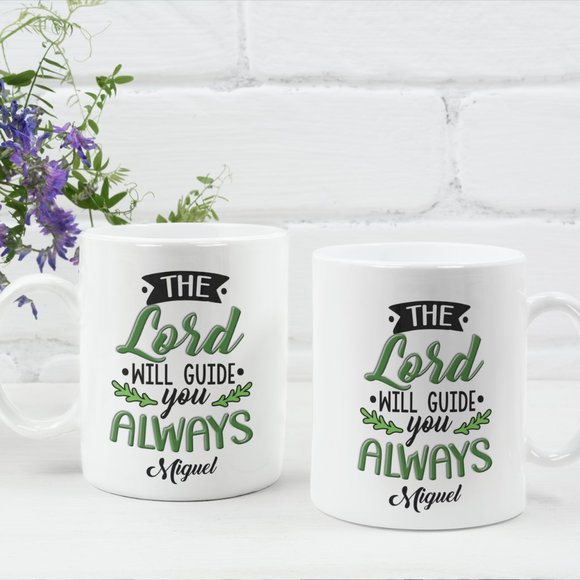 Custom Mug, W/ Free Gift Box, The Lord Will Guide You Always Mug, 11oz - Picture 1 of 4